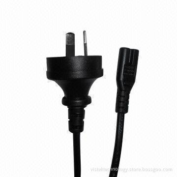 Australian C8 Shucko AC Power Cord with Full Copper Inside, 12 - 28AWG